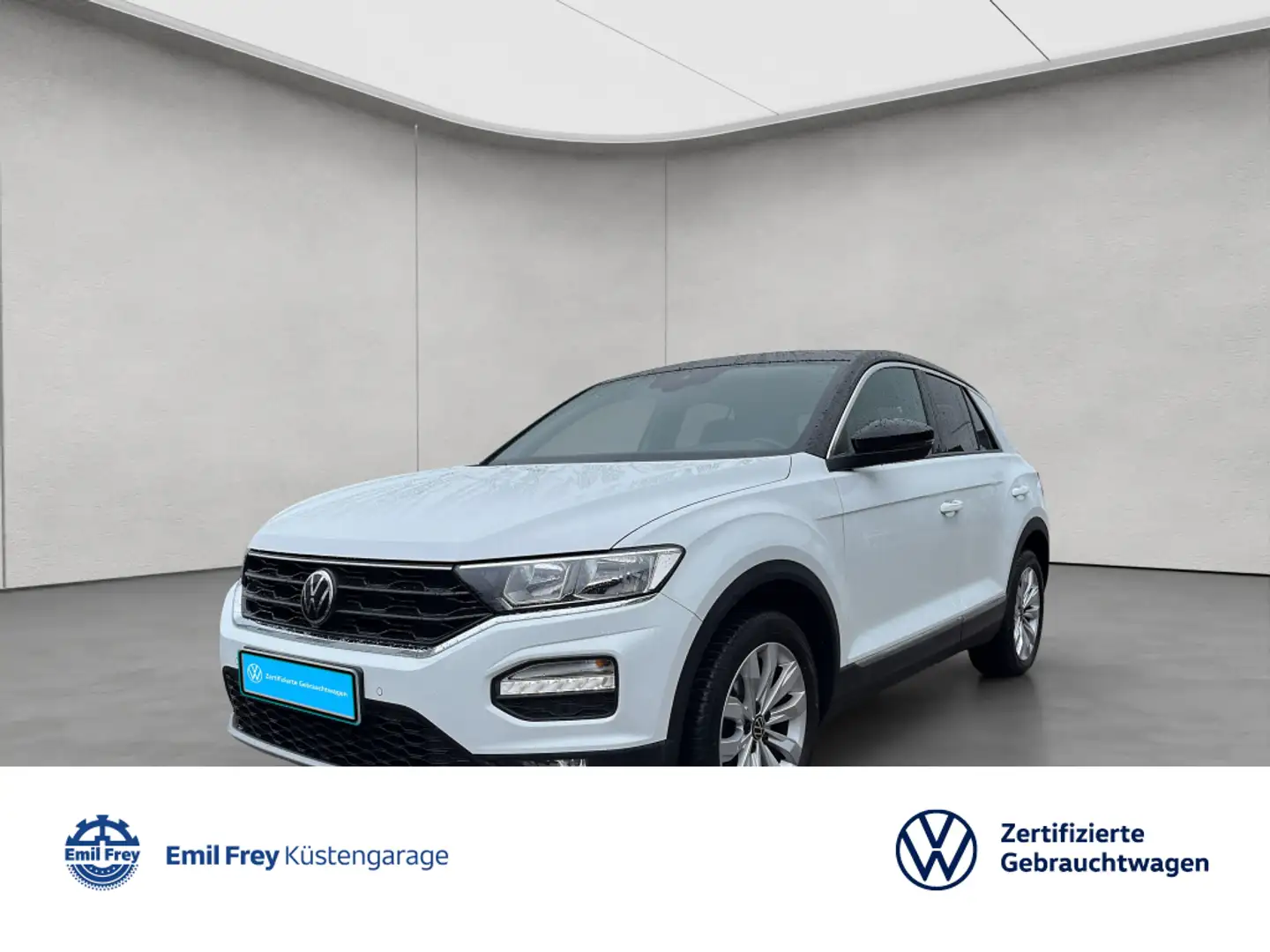 Volkswagen T-Roc 1.5 TSI ACT OPF Sport ACC GJR Sitzhzg Navi Weiß - 1