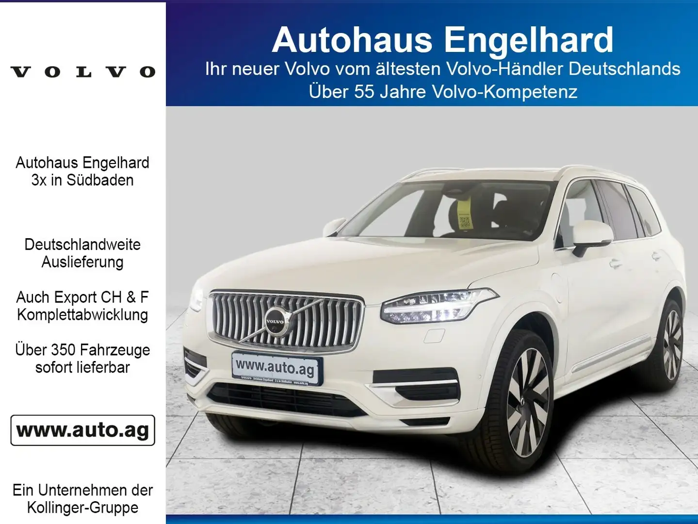 Volvo XC90 T8 PLUS BRIGHT 7-S AWD SELEKT Weiß - 1