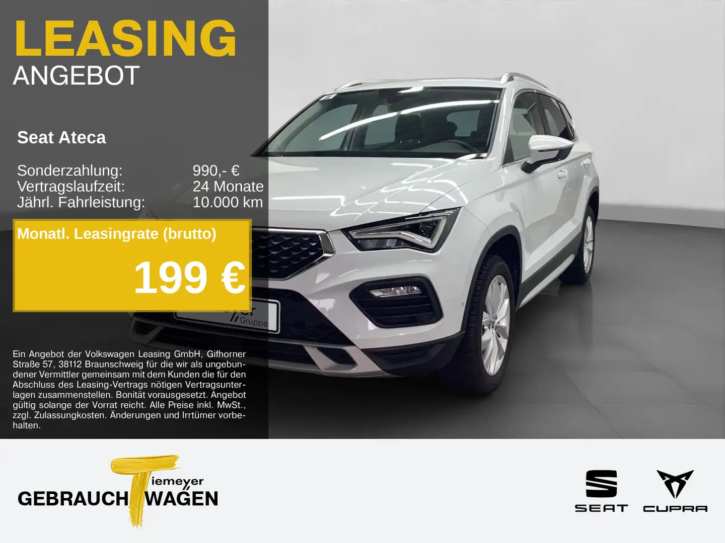 SEAT Ateca 1.5 TSI DSG X-PERIENCE AHK SIDE-ASSIST LED Weiß - 1