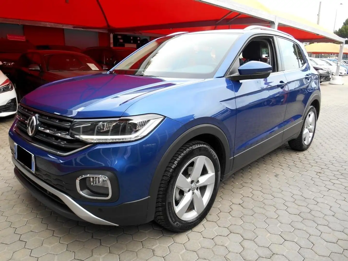 Volkswagen T-Cross 1.6 tdi Advanced 95cv AUTOMATICA+NAVI+NEOPATENT. Blu/Azzurro - 1