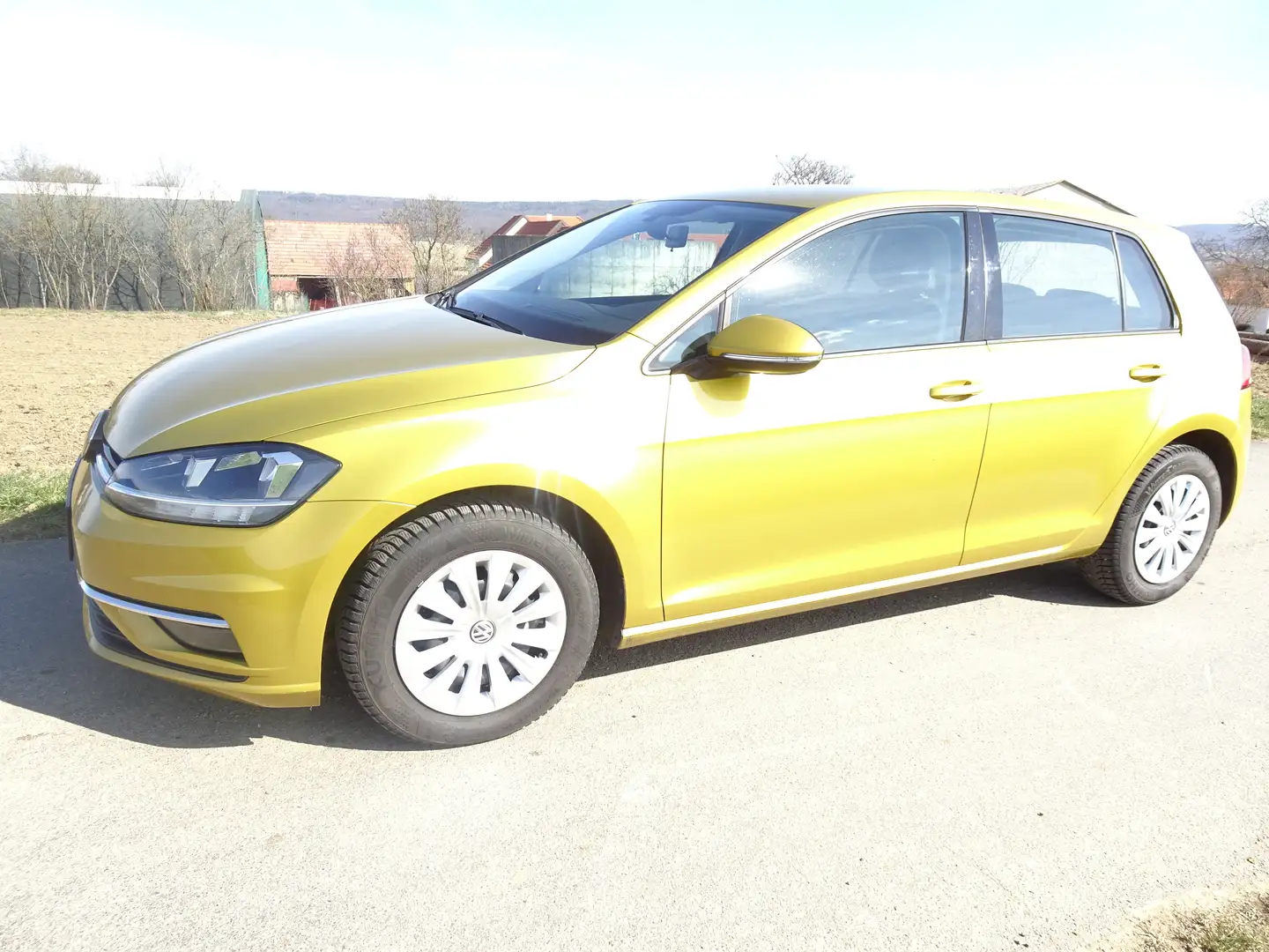 Volkswagen Golf Rabbit 1,6 TDI Jaune - 1