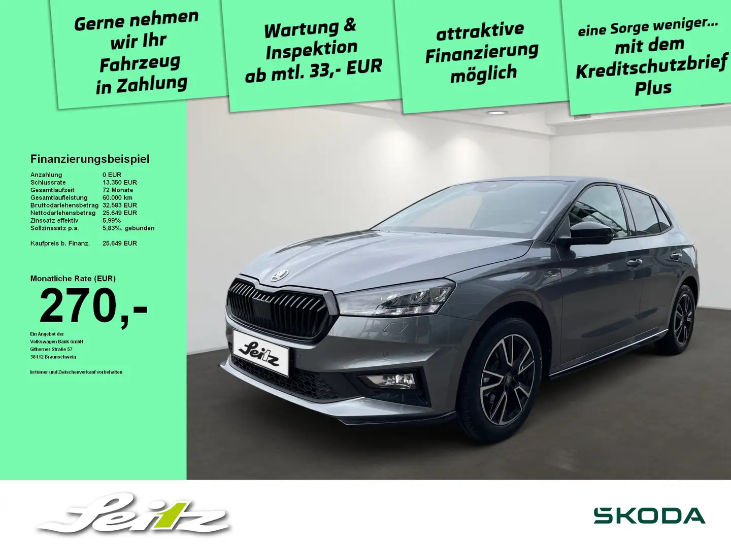 Skoda Fabia 1.5 TSI Monte Carlo *LED*KAMERA*SITZHZG* Gris - 1