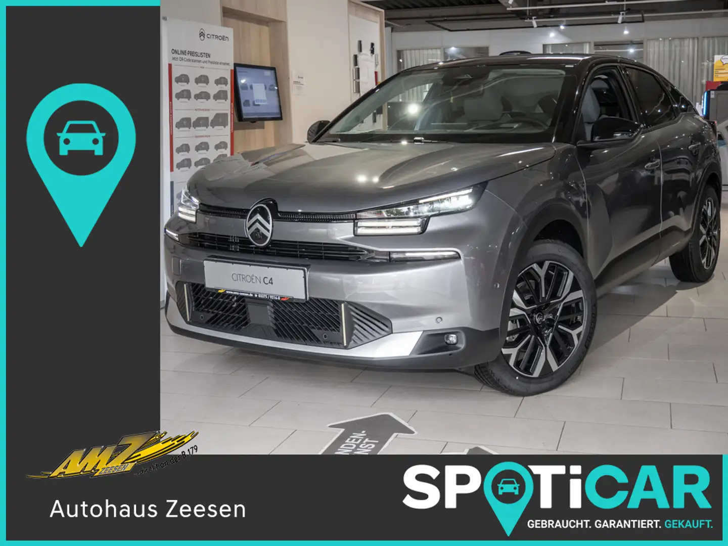 Citroen C4 PureTech 130 Max KAMERA NAVI HUD 360° PDC Grey - 1