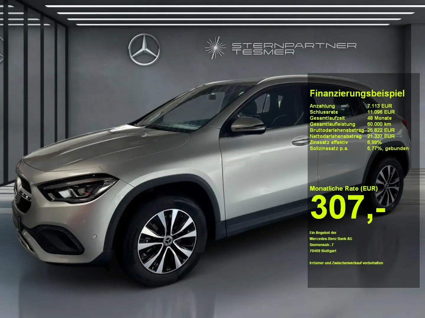 Mercedes-Benz GLA 180 STYLE +SHZ+KAMERA+MBUX+LED+TEMPOMAT Argent - 1