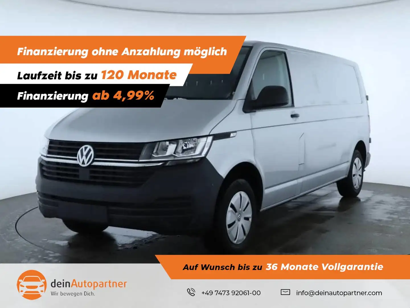 Volkswagen T6.1 Transporter Kasten LR 2.0TDI DSG Double Grid NAVI/KLIMA/SHZ/PD Silber - 1