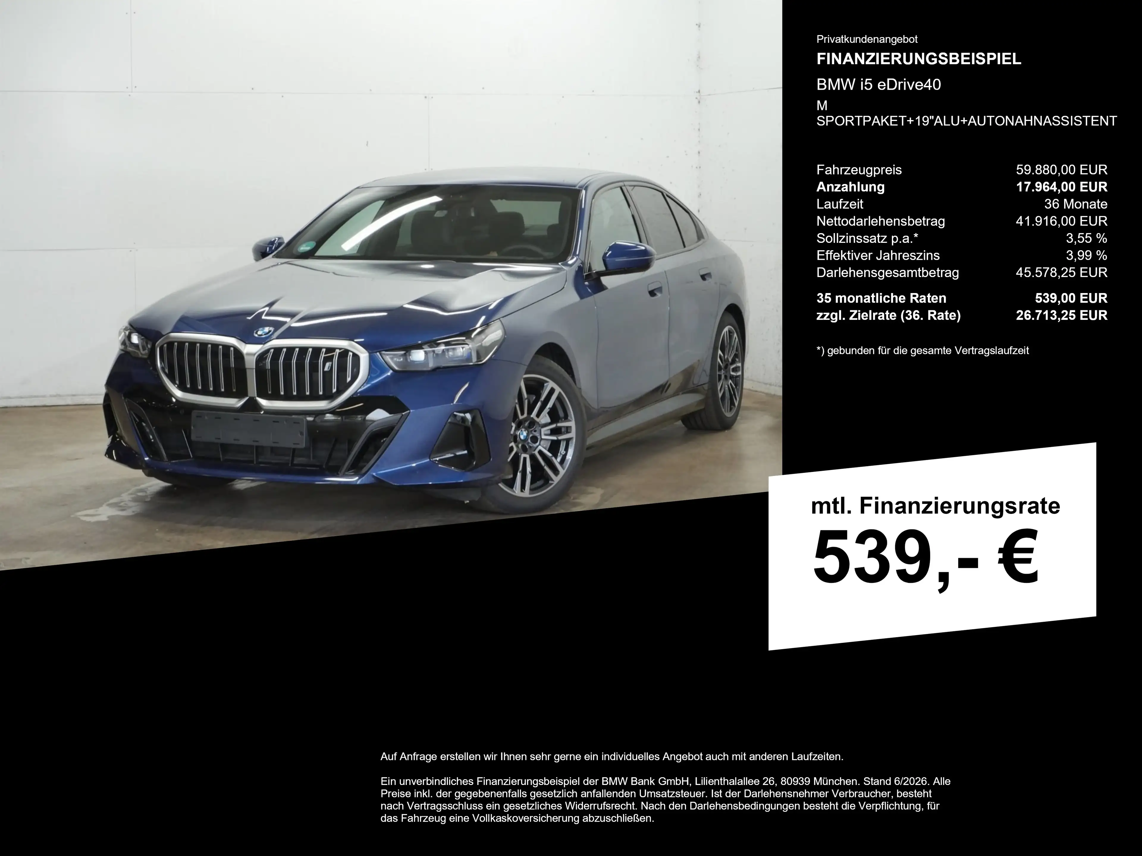 BMW i5 eDrive40 M SPORTPAKET+19"ALU+AUTONAHNASSISTENT — photo 2