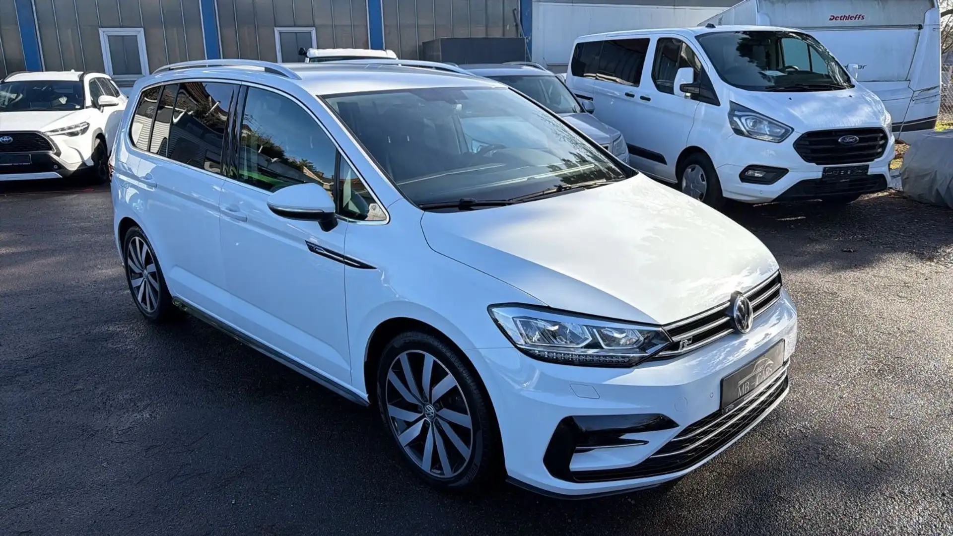 Volkswagen Touran R-Line*AUTO*NAVI*AHK*LED*18ZOLL Blanc - 2