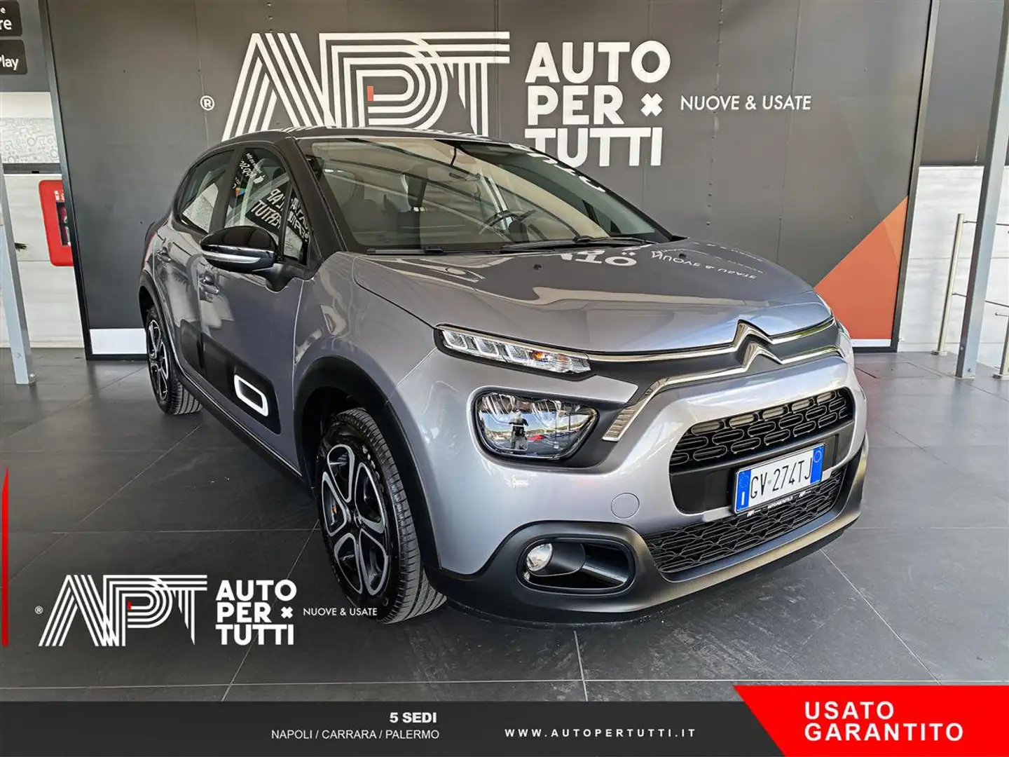 Citroen C3 C3 1.2 puretech Plus s&s 83cv neopatentati Grijs - 2