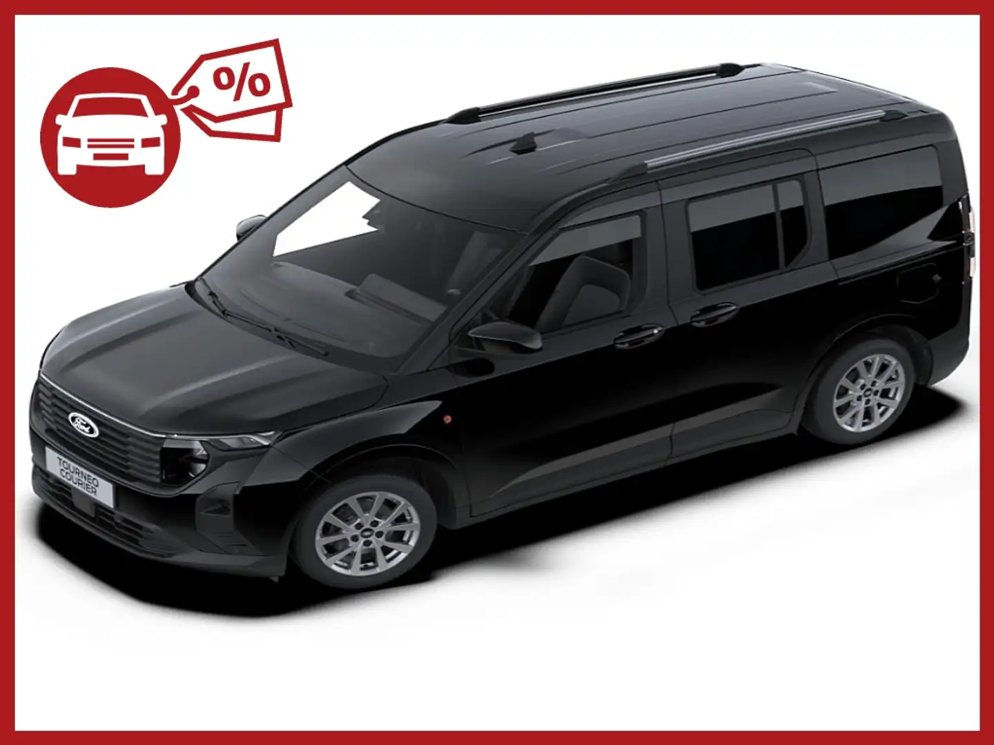 Ford Tourneo Courier 1,0 EcoBoost Titanium Aut. | FORD STAHL W22 Black - 1