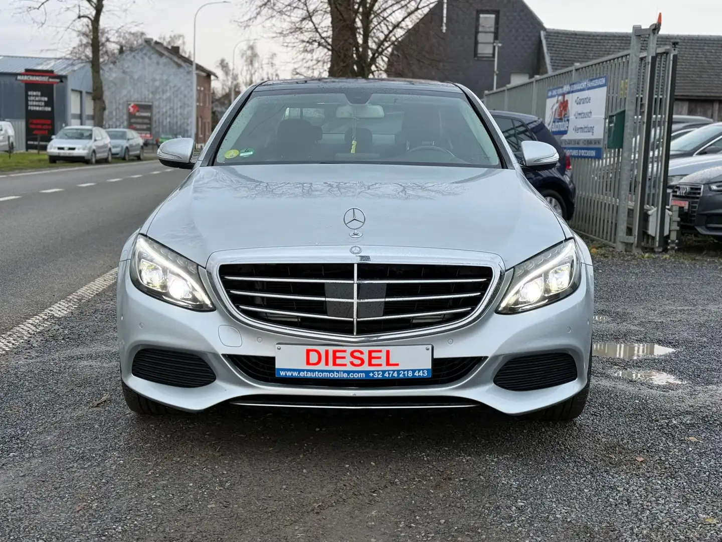 Mercedes-Benz C 200 C 200 d 7G-*LED*CUIR*PANO*ETC* Grijs - 1