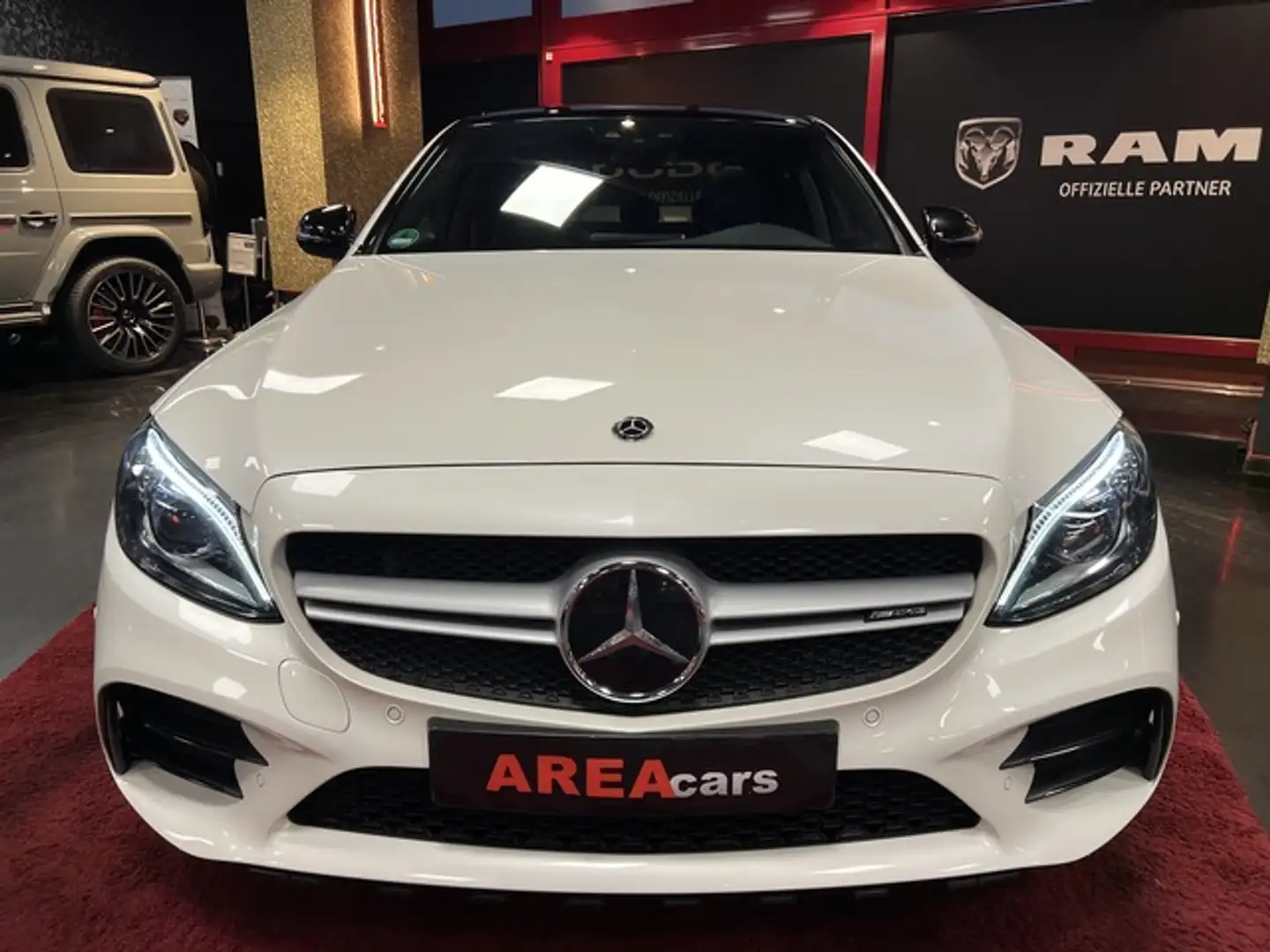 Mercedes-Benz C 43 AMG 4M PERF.ABGAS OPTIK 63 PANO WIDE BURM Biały - 2