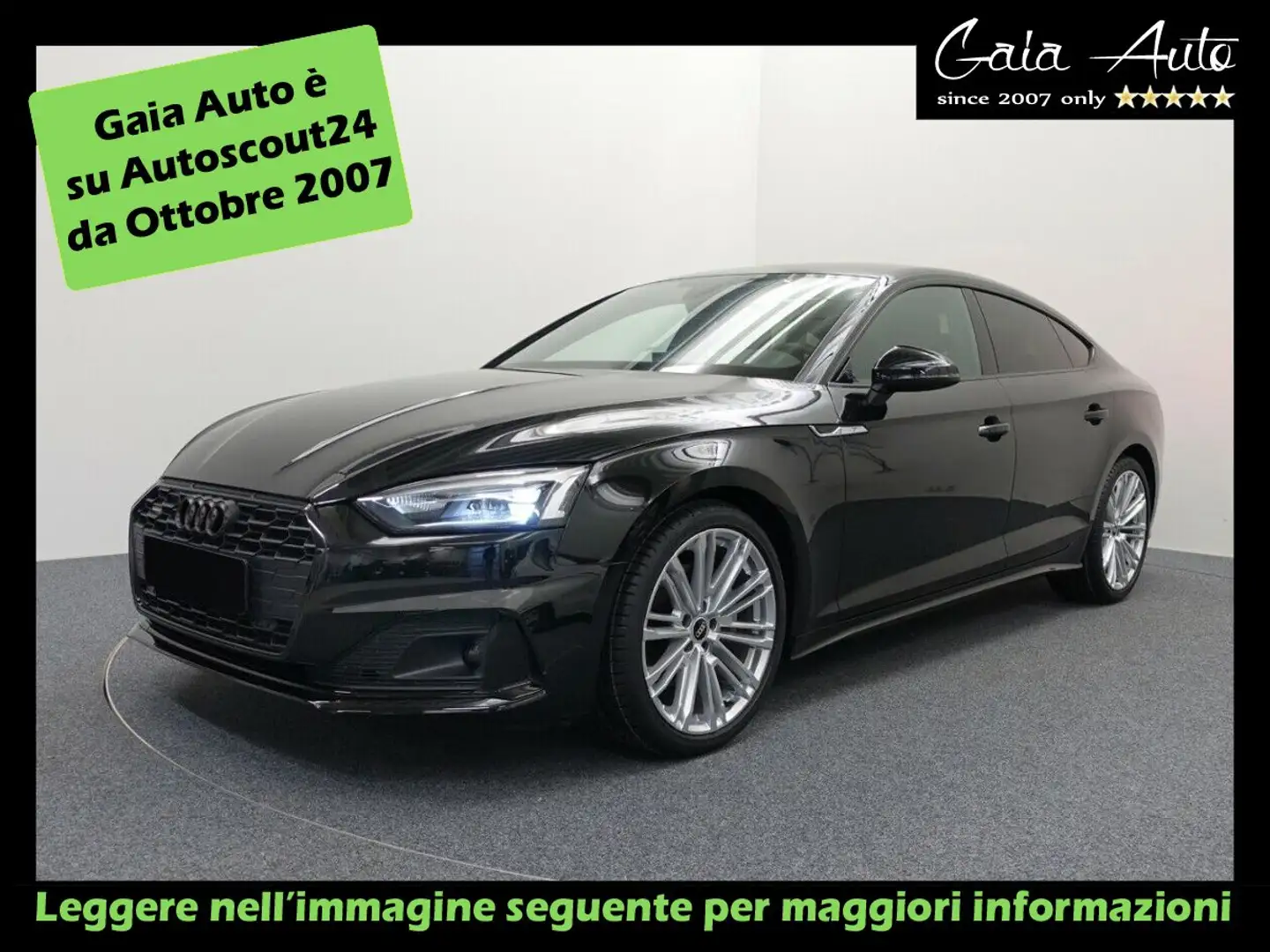 Audi A5 SPB 40TDI S tronic S-line + Advanced Cockpit Nero - 1