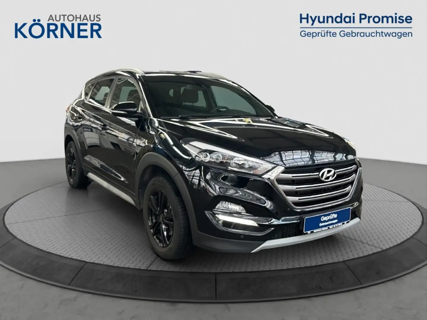 Hyundai TUCSON Passion Plus 1.6 T-GDi  *LED*AWD*NAVI*SITZHZG* Schwarz - 1