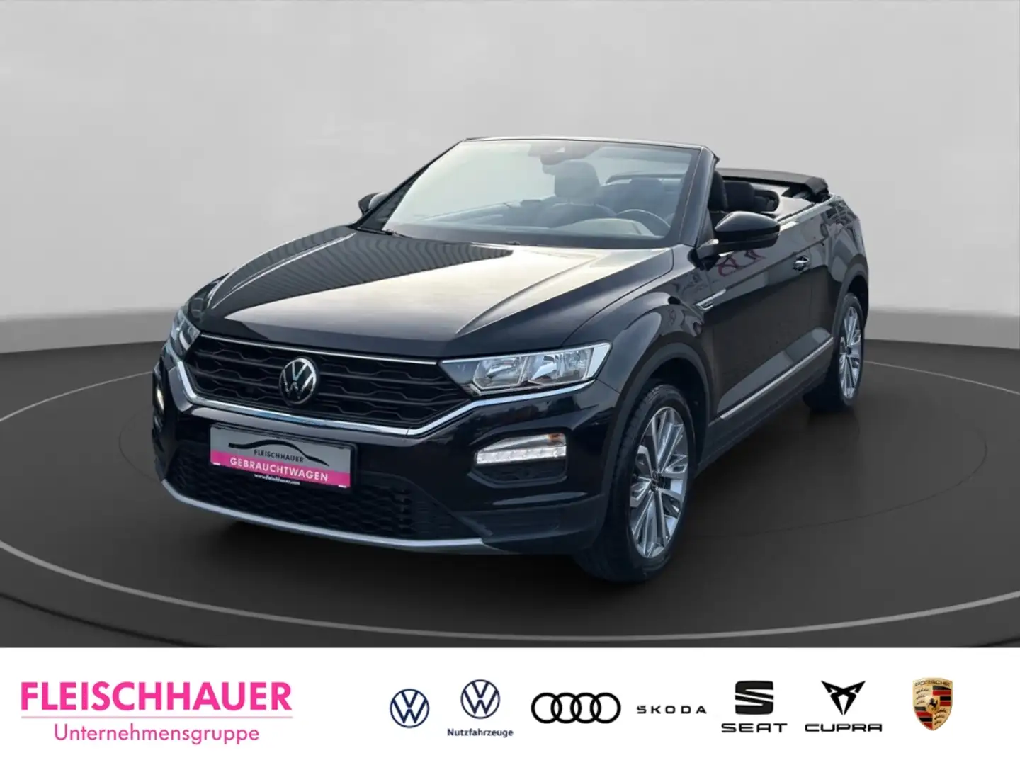 Volkswagen T-Roc Cabriolet ACTIVE 1,0 TSI NAVI+DC+ACC+RFK Noir - 1