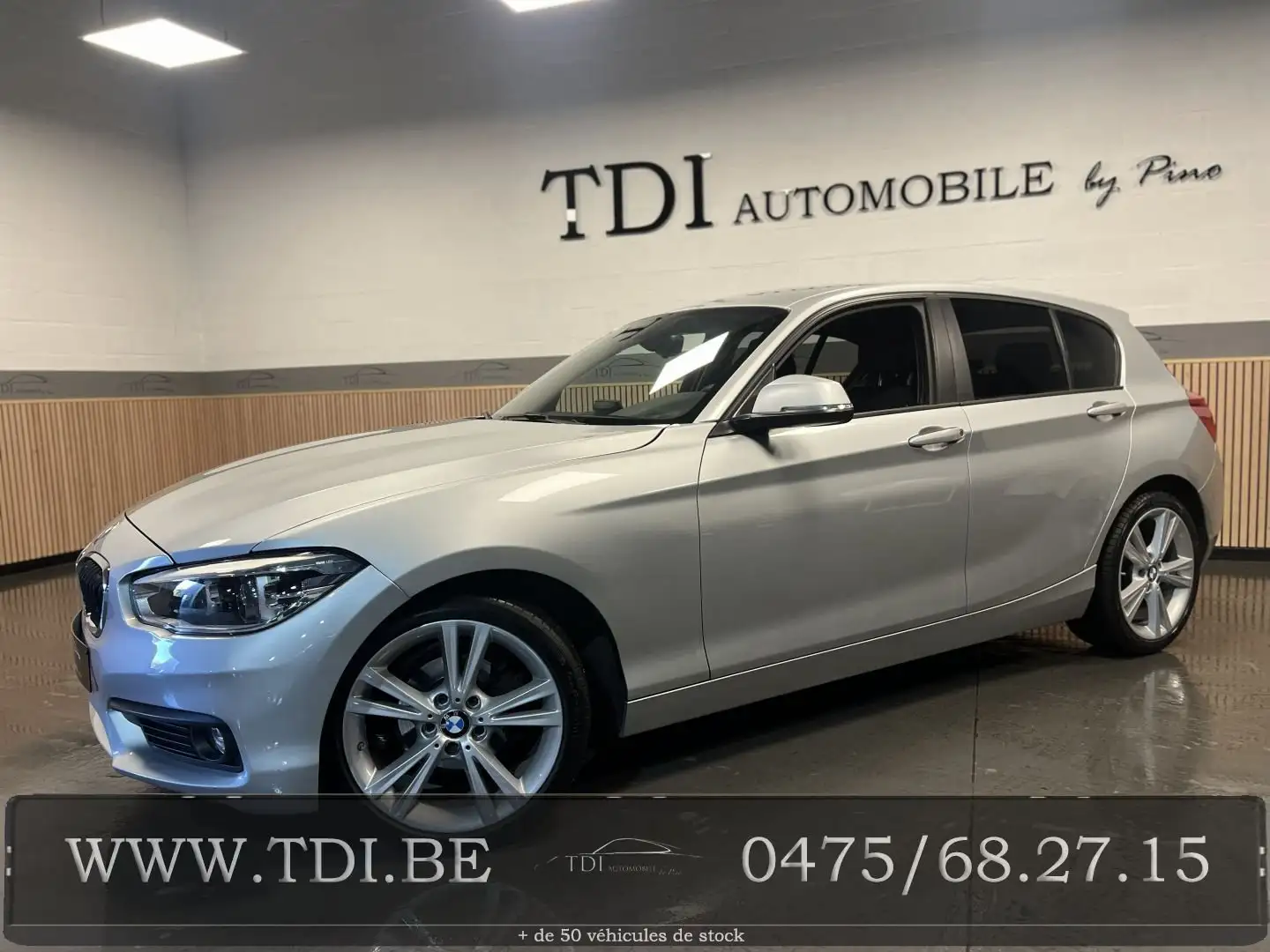 BMW 116 *109cv*5 Portes*Pack M*Navi*Jantes18'*Garantie*✔ Grigio - 1