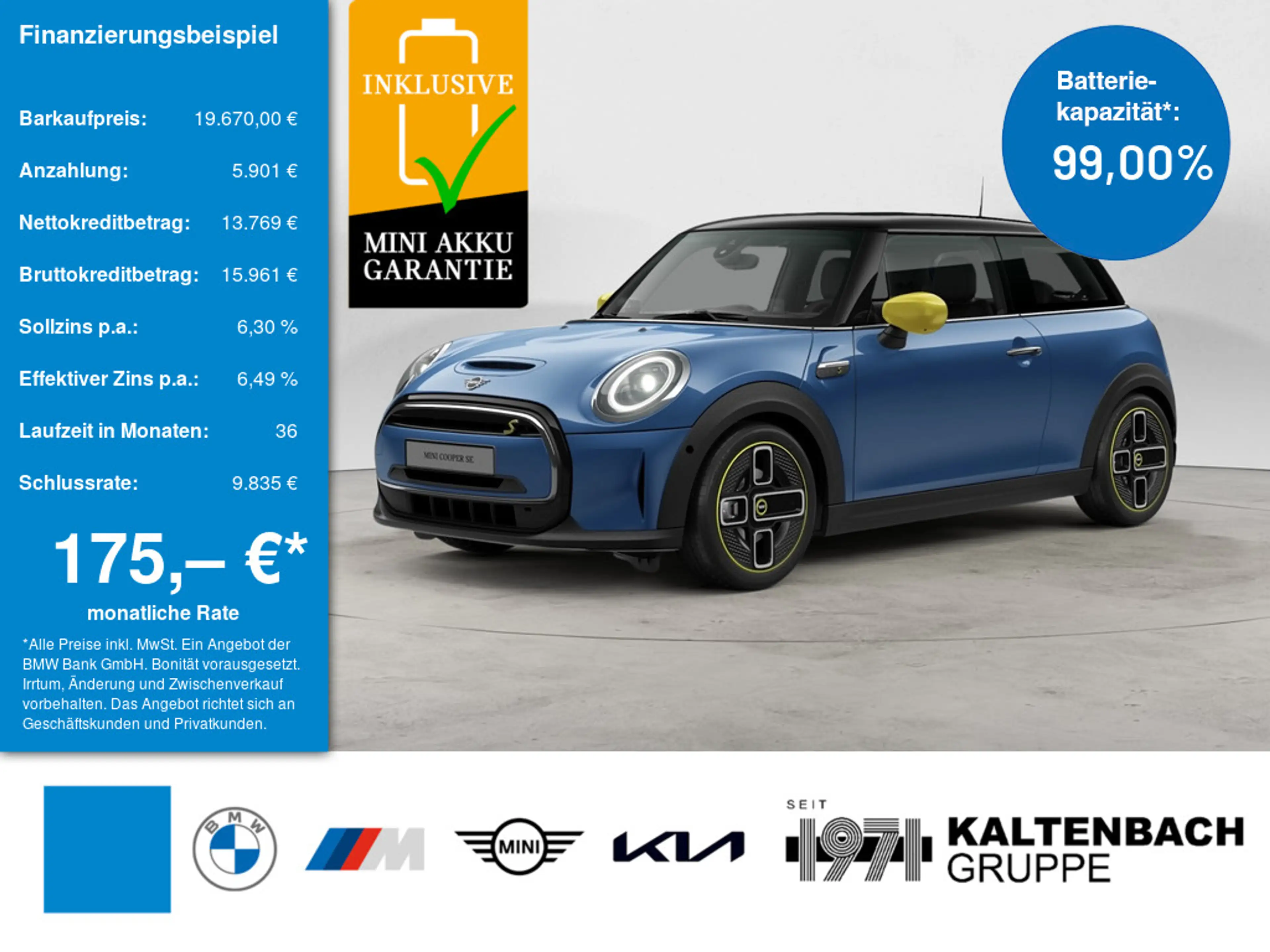 MINI Cooper SE Electric Trim FACEL. PANO HUD LED