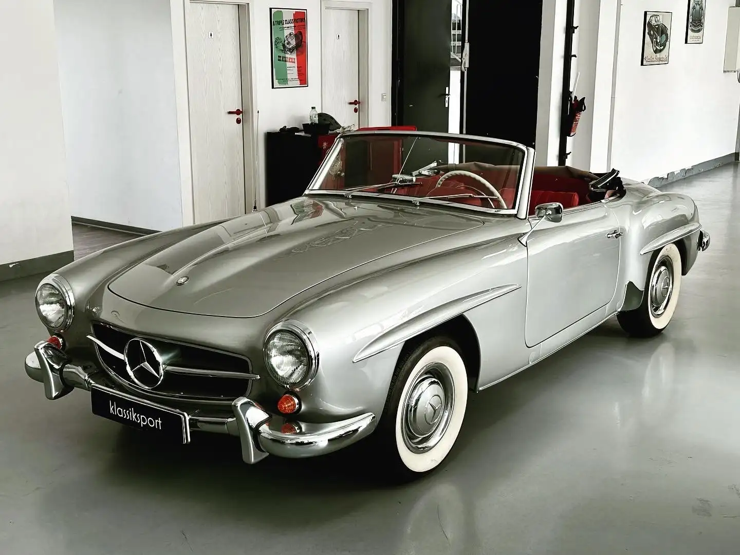 Mercedes-Benz 190 MB 19 SL Roadster W121/Top Condition/Top History Silber - 1