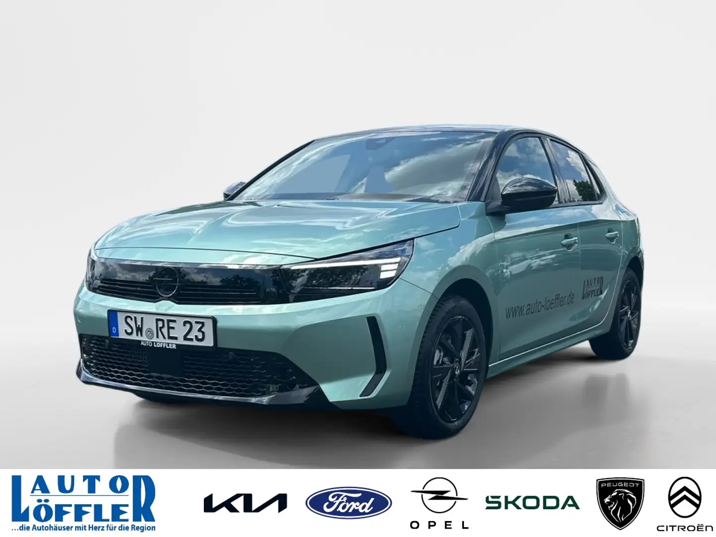 Opel Corsa Yes 1.2 Mild-Hybrid SHZ LHZ Automatik Klima Grün - 1