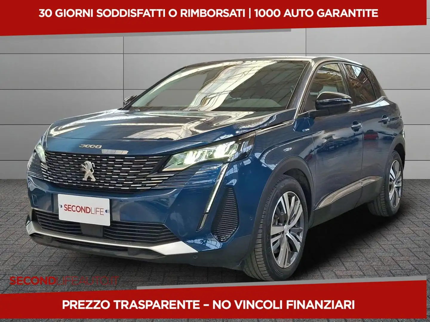 Peugeot 3008 1.6 hybrid phev Allure Pack 225cv e-eat8 Blauw - 1