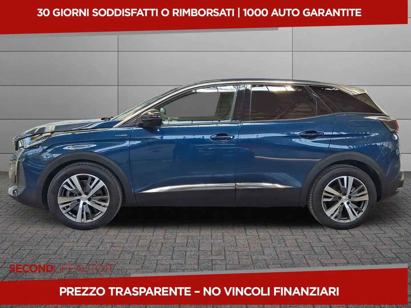 Peugeot 3008 1.6 hybrid phev Allure Pack 225cv e-eat8 Blauw - 2