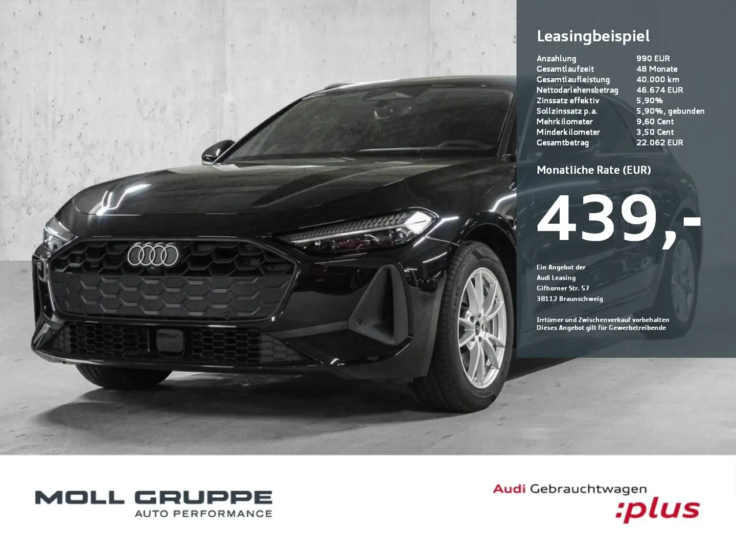 Audi A5 Avant TDI 150 kW S tronic NAVI EL.HECK ACC Schwarz - 1