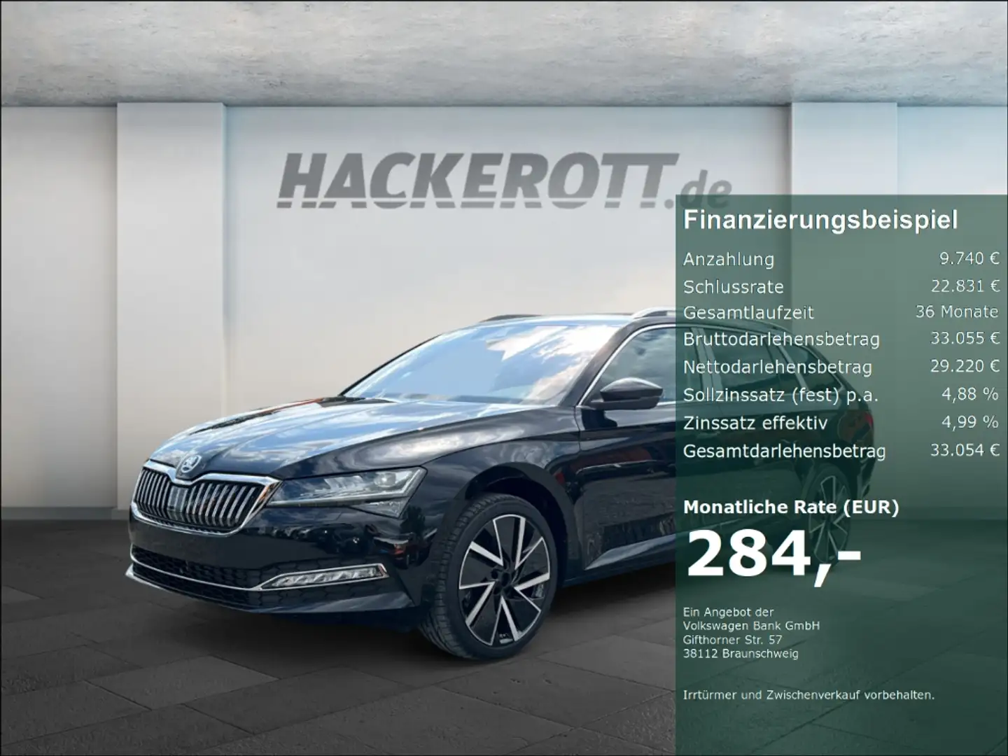 Skoda Superb Combi Style 2.0 TDI DSG AHK ACC Navi Schwarz - 1