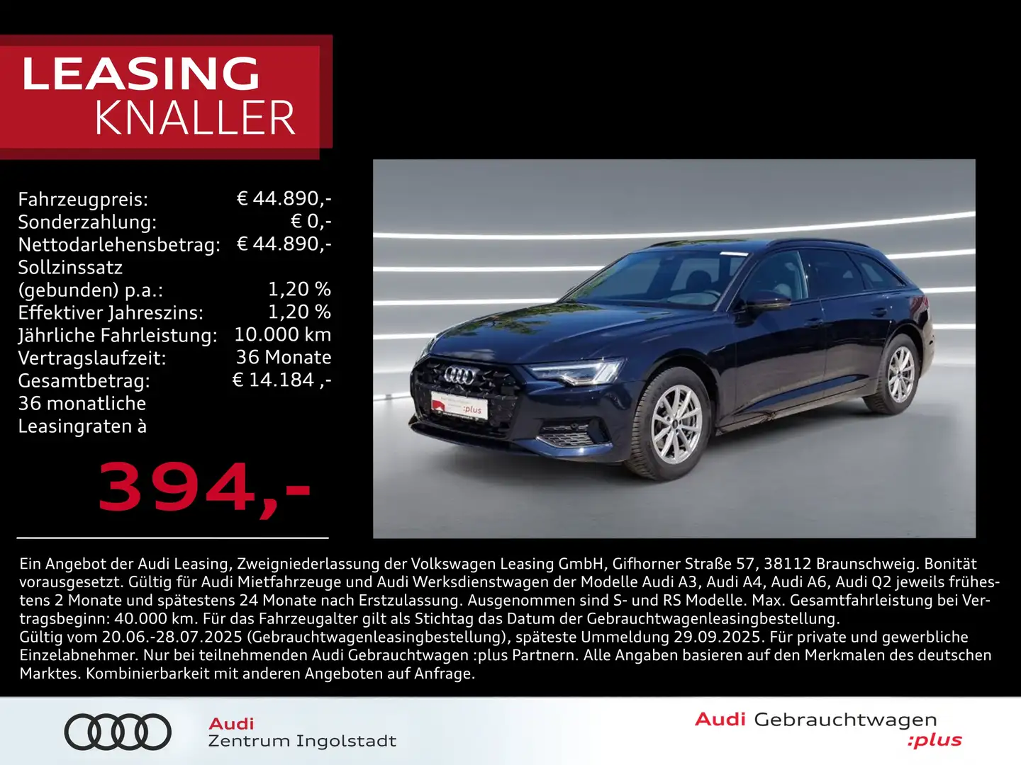 Audi A6 Avant 40 TDI MATRIX ACC HuD Opt-schw Advanced Blau - 1