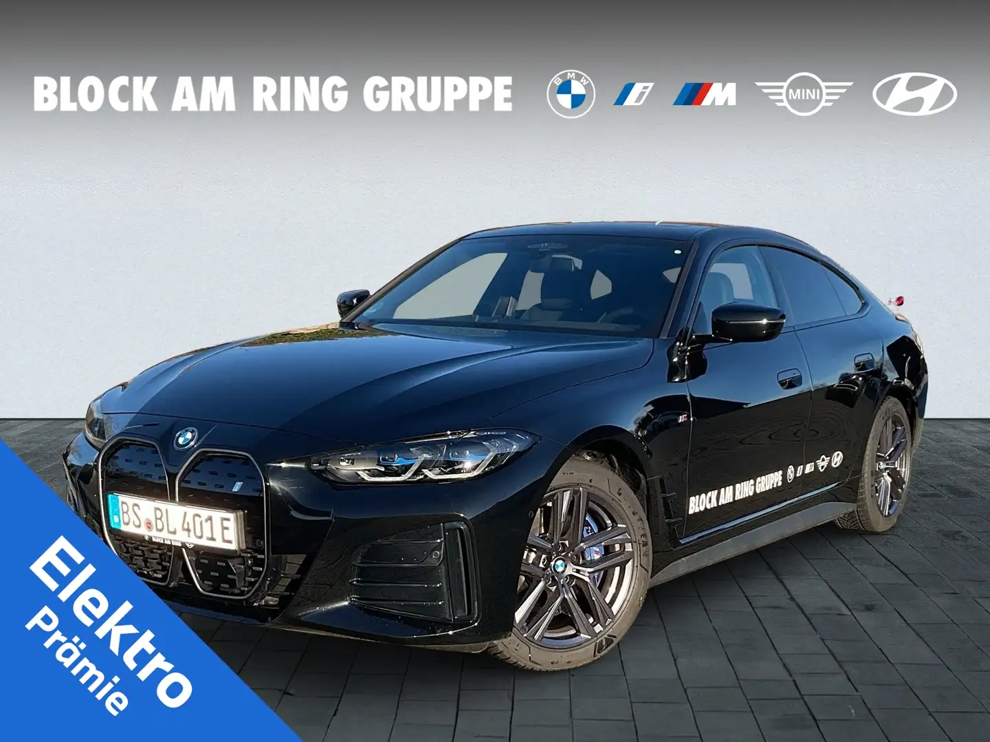 BMW i4 eDrive40 Gran Coupé M Sport Pro GSD AHK H/K DA Pr Schwarz - 1