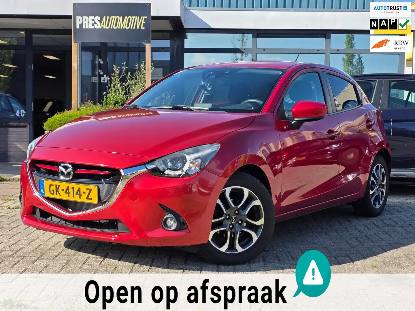 Mazda 2 1.5 Skyactiv-G GT-M |CLIMA|CRUISE|NAVI|PDC|STOELVW Rood - 1
