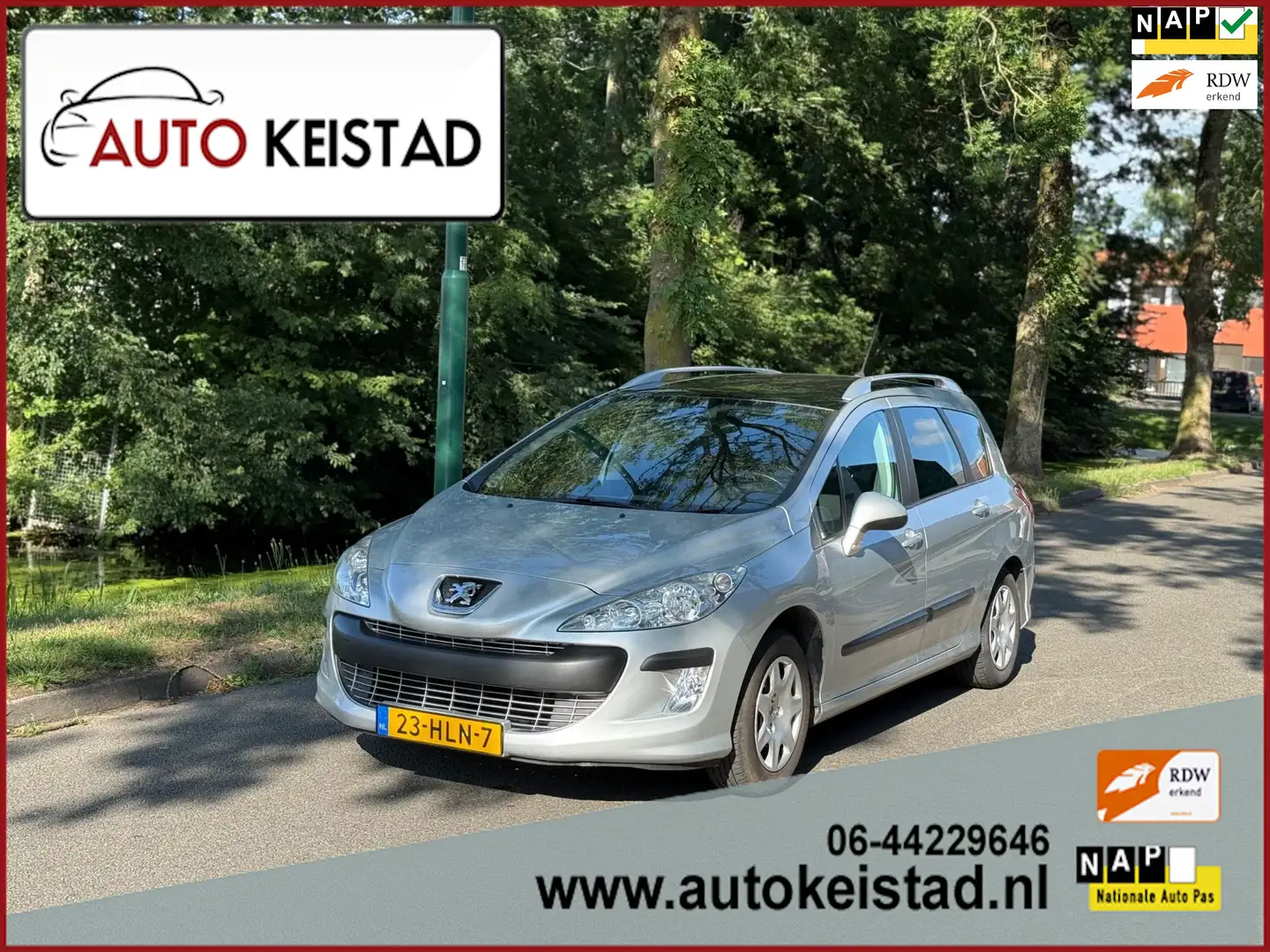 Peugeot 308 SW 1.6 VTi XS AUTOMAAT PANORAMA/CLIMA/CRUISE! NETT Grijs - 1