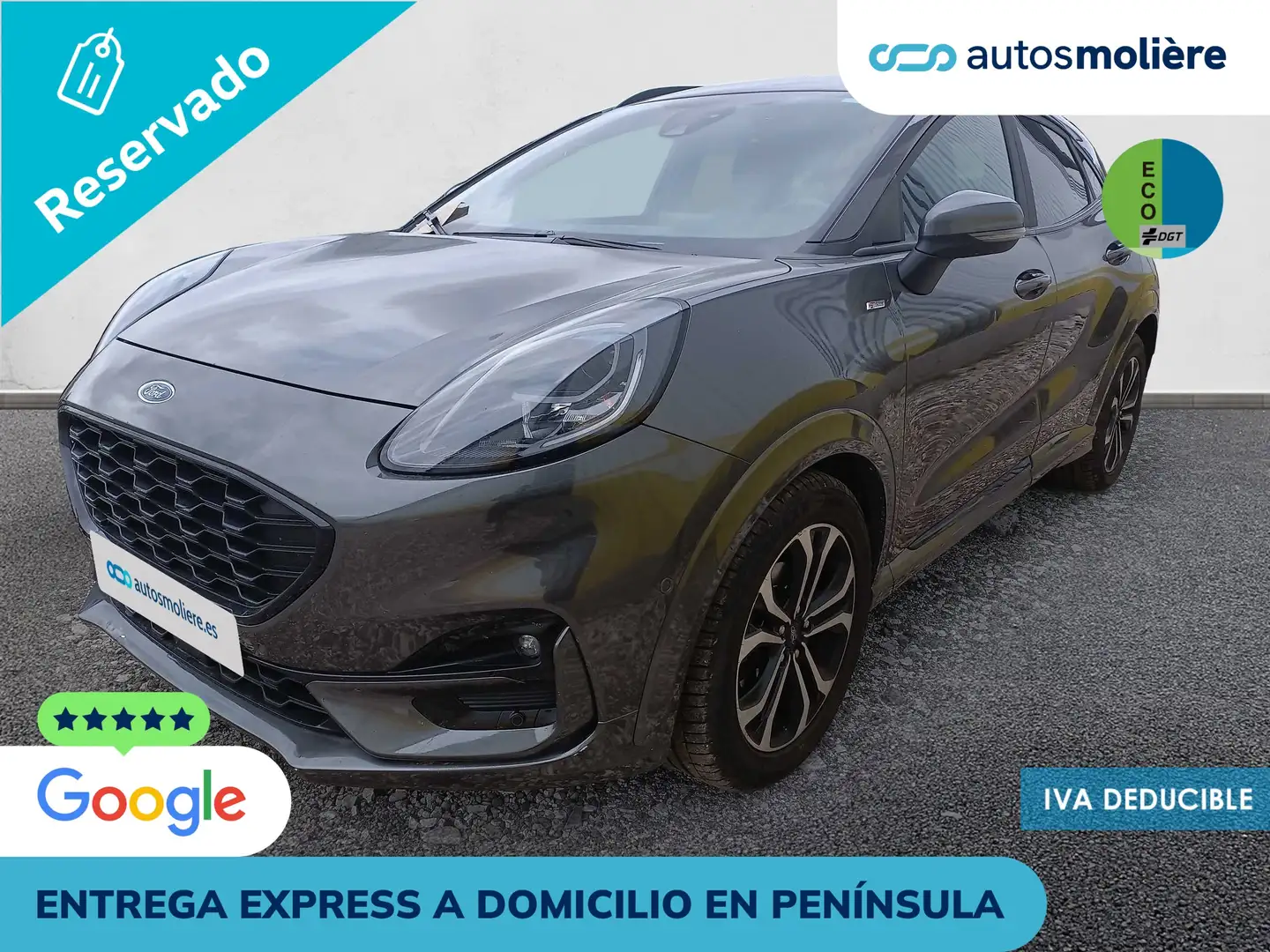 Ford Puma 1.0 EcoBoost MHEV ST-Line Design 125 Grijs - 1