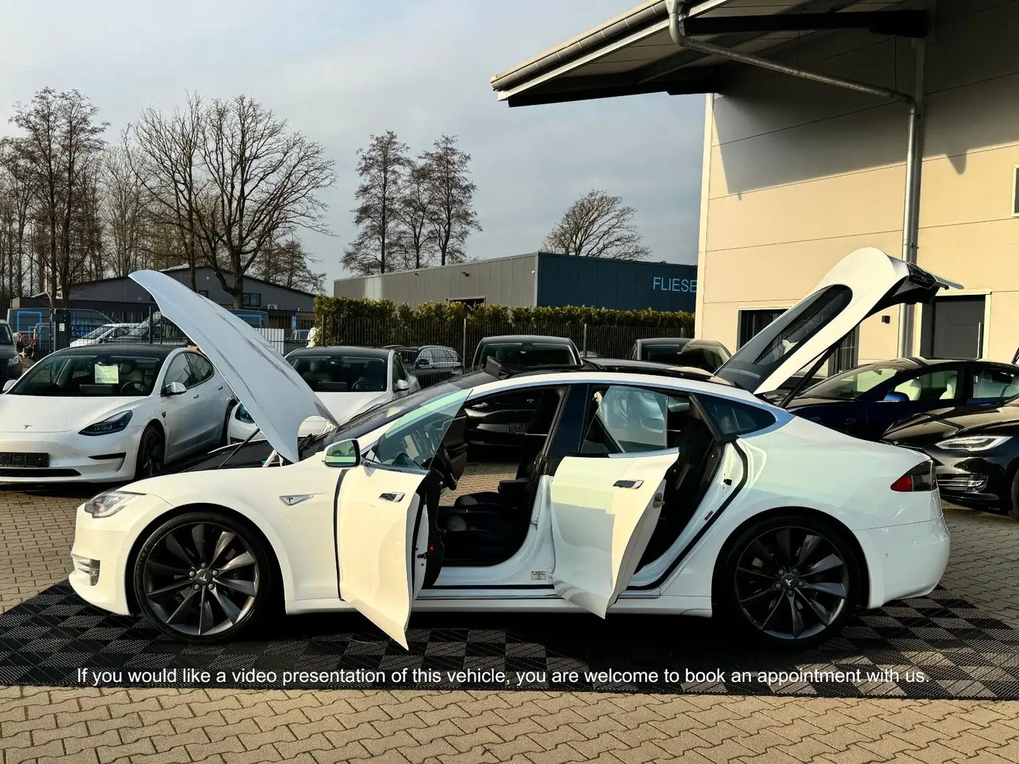 Tesla Model S MODEL S 90D | FREE SC01 | 21 TURBINE Blanc - 2