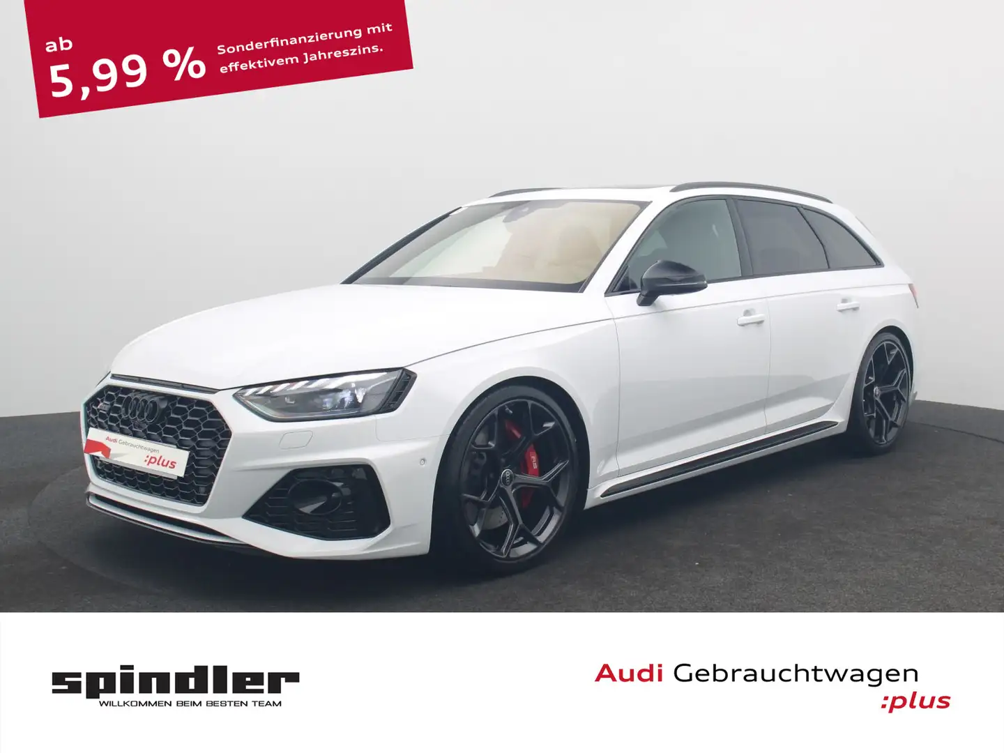 Audi RS4 quattro/ RSCompetition+, Vmax290, AHK Blanc - 1