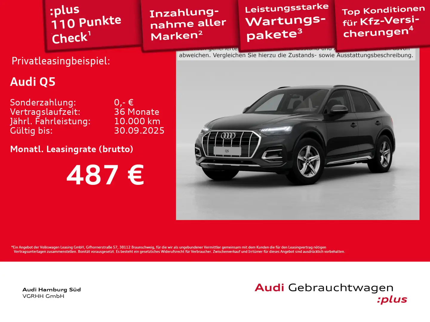 Audi Q5 40 TDI advanced qu. S tronic NAVI/MATRIX/ACC Nero - 1