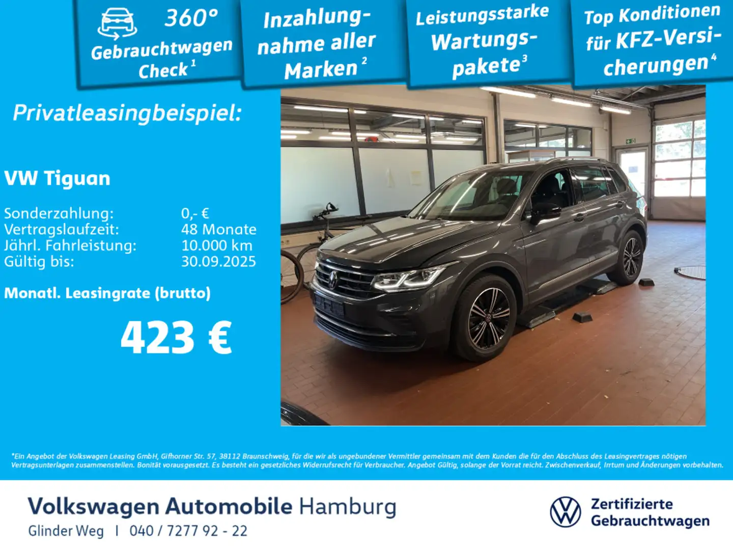 Volkswagen Tiguan 1.5 TSI DSG Active AHK Head up Display Grau - 1