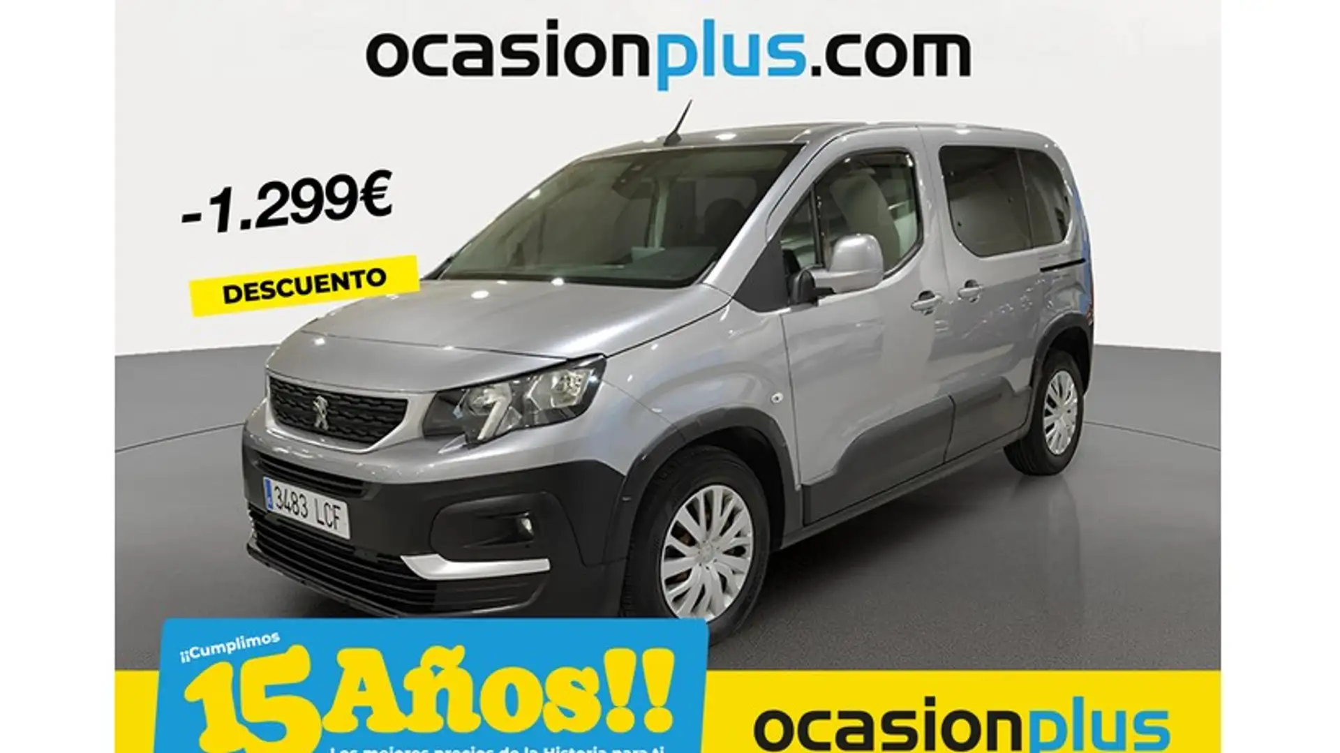 Peugeot Rifter 1.2 PureTech S&S Standard Active NAV+ 110 Gris - 1