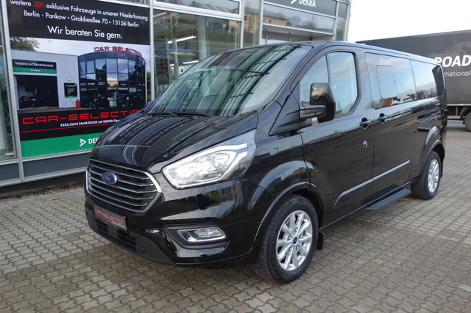 Ford Tourneo Custom TDCI L2 TitaniumX 2xsTÜR/LED/KAM Noir - 1