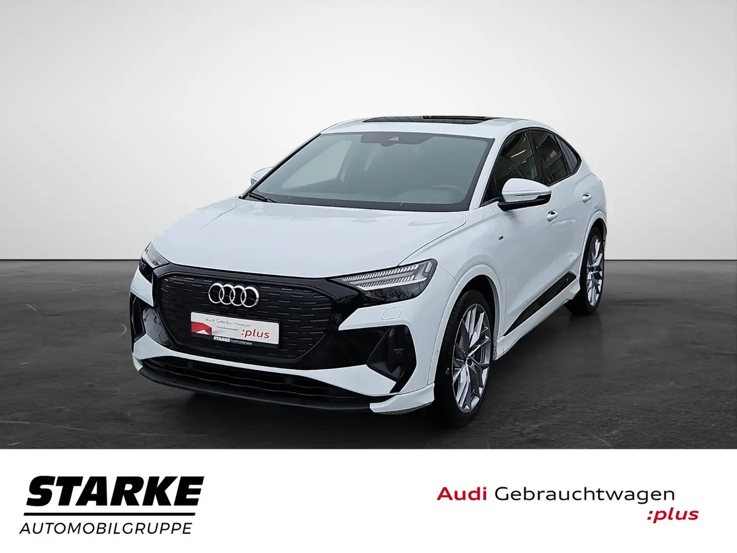 Audi Q4 e-tron Sportback 40 NaviPlus Matrix 21-Zoll pano Optik... Weiß - 1