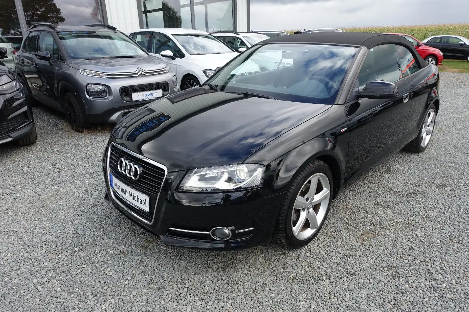 Audi A3 1.8TFSI S-Line Cabrio lückAudi.Scheckheft 17' Schwarz - 2