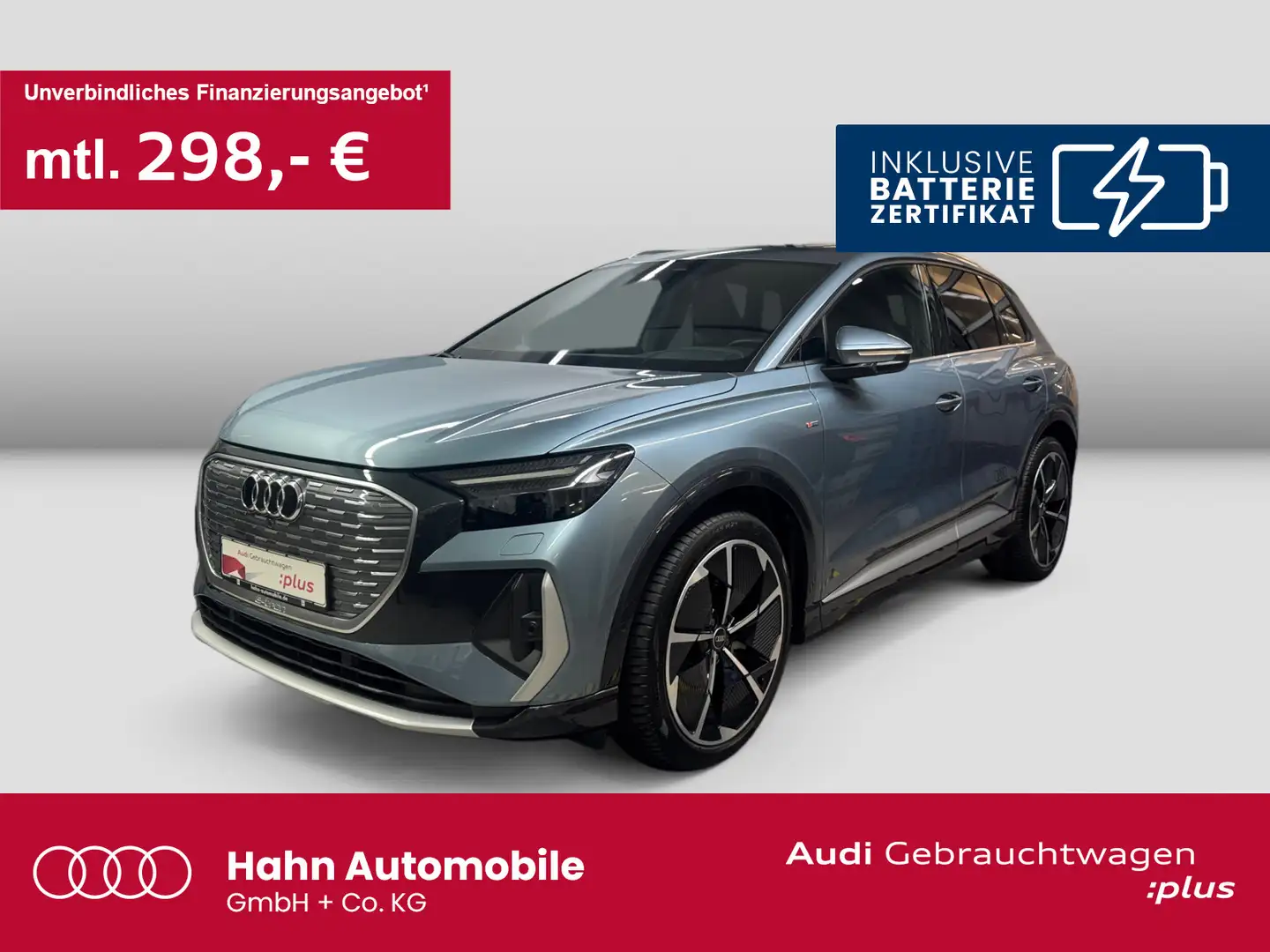 Audi Q4 e-tron 45 quattro S line Matrix Pano Leder CA Blau - 1