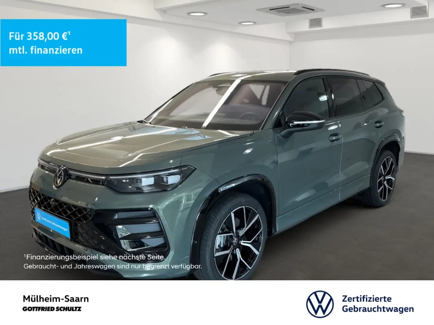 Volkswagen Tayron 2.0 TDI SCR DSG 4Motion R-Line Black Style Pano Ma Grün - 1