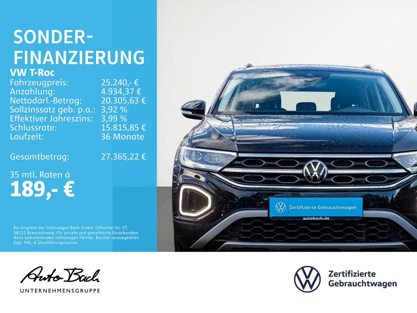 Volkswagen T-Roc 1.5 TSI DSG Style, LED, Rückfahrkamera, Ap Zwart - 2