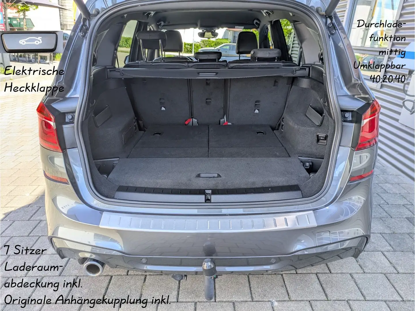 BMW 218 218iA M*Aero+Sportp AHK Privacy Reling 7Sitze Grau - 2