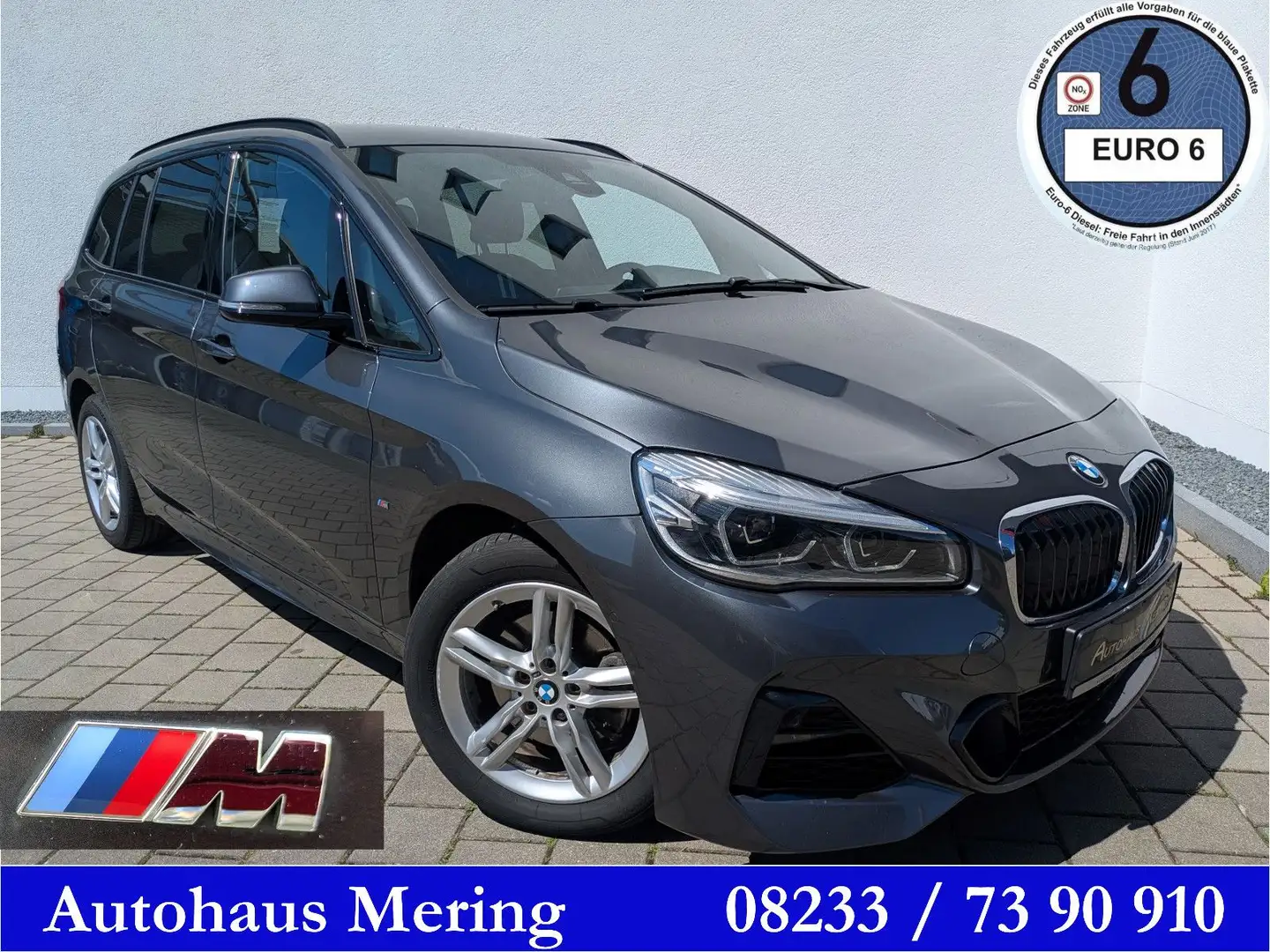 BMW 218 218iA M*Aero+Sportp AHK Privacy Reling 7Sitze Grau - 1