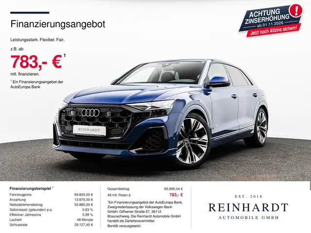 Audi Q8 55TFSie 2x S LINE BLACK LASER/SIDE/PANO/22Z.