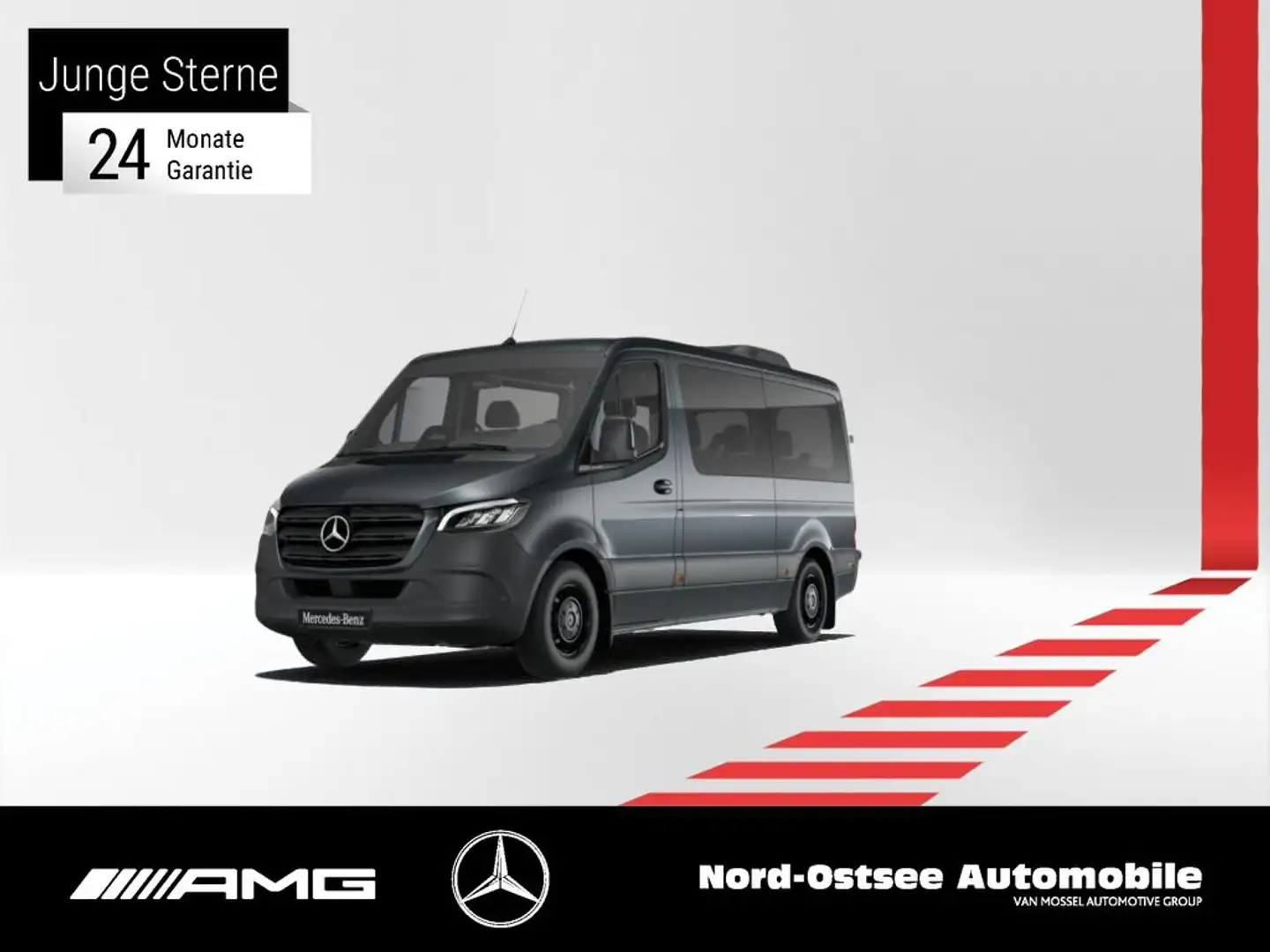Mercedes-Benz Sprinter 317 TOURER AUTOM AHK 2,5t DACHKLIMA KAM Grau - 1