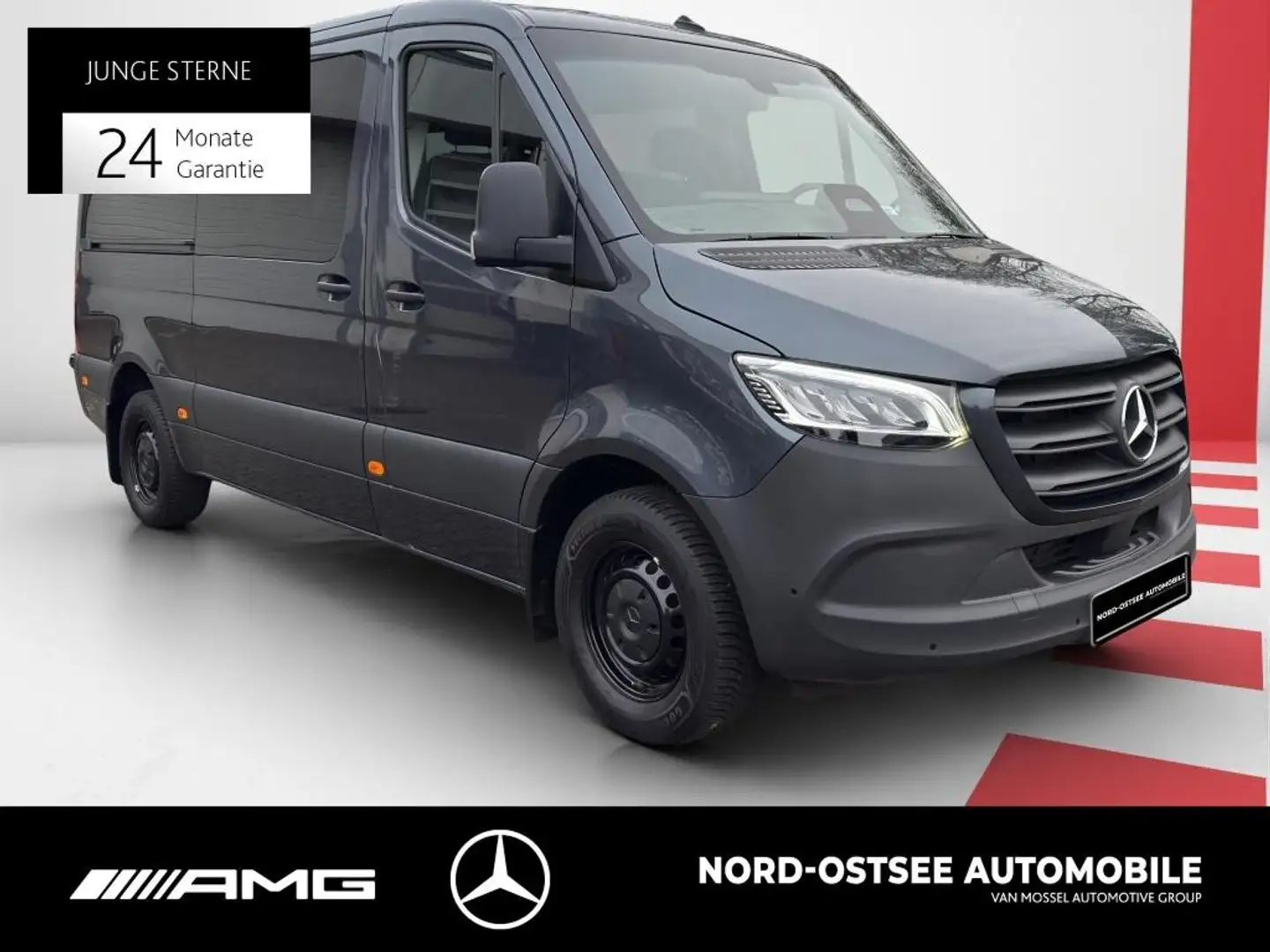 Mercedes-Benz Sprinter 317 TOURER AUTOM AHK 2,8t DACHKLIMA KAM Grijs - 2