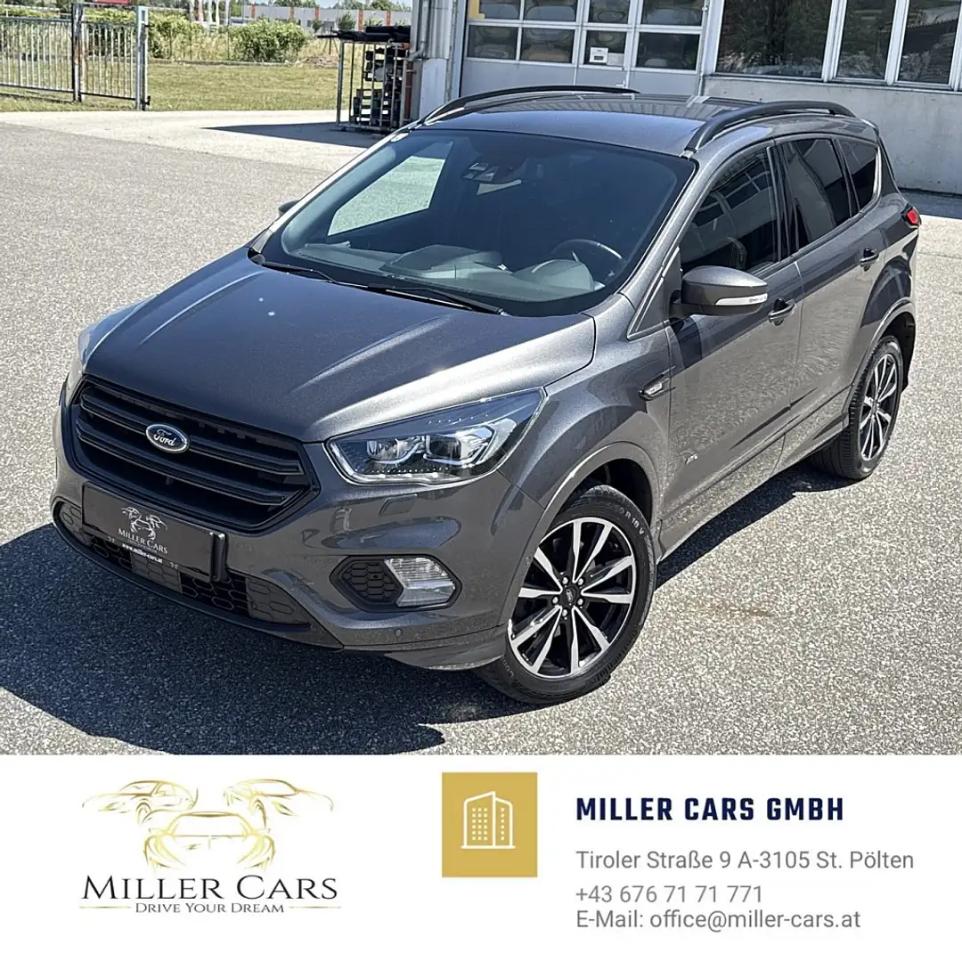 Ford Kuga 2,0 TDCi ST-Line Allrad Aut. *mit Garantie*Serv... Grijs - 1