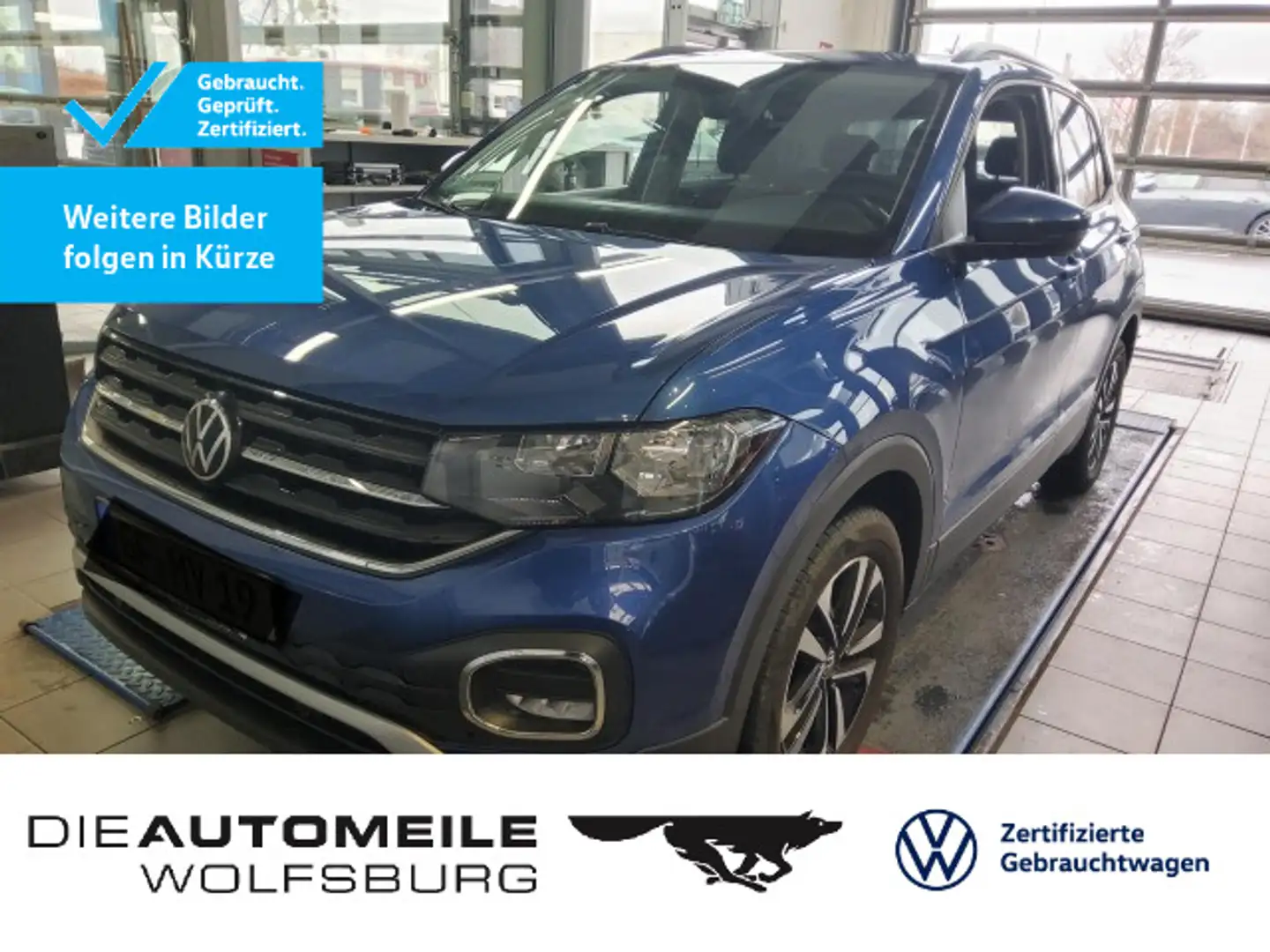 Volkswagen T-Cross 1.0 TSI United ACC/AHK/Einparkhi Blau - 1