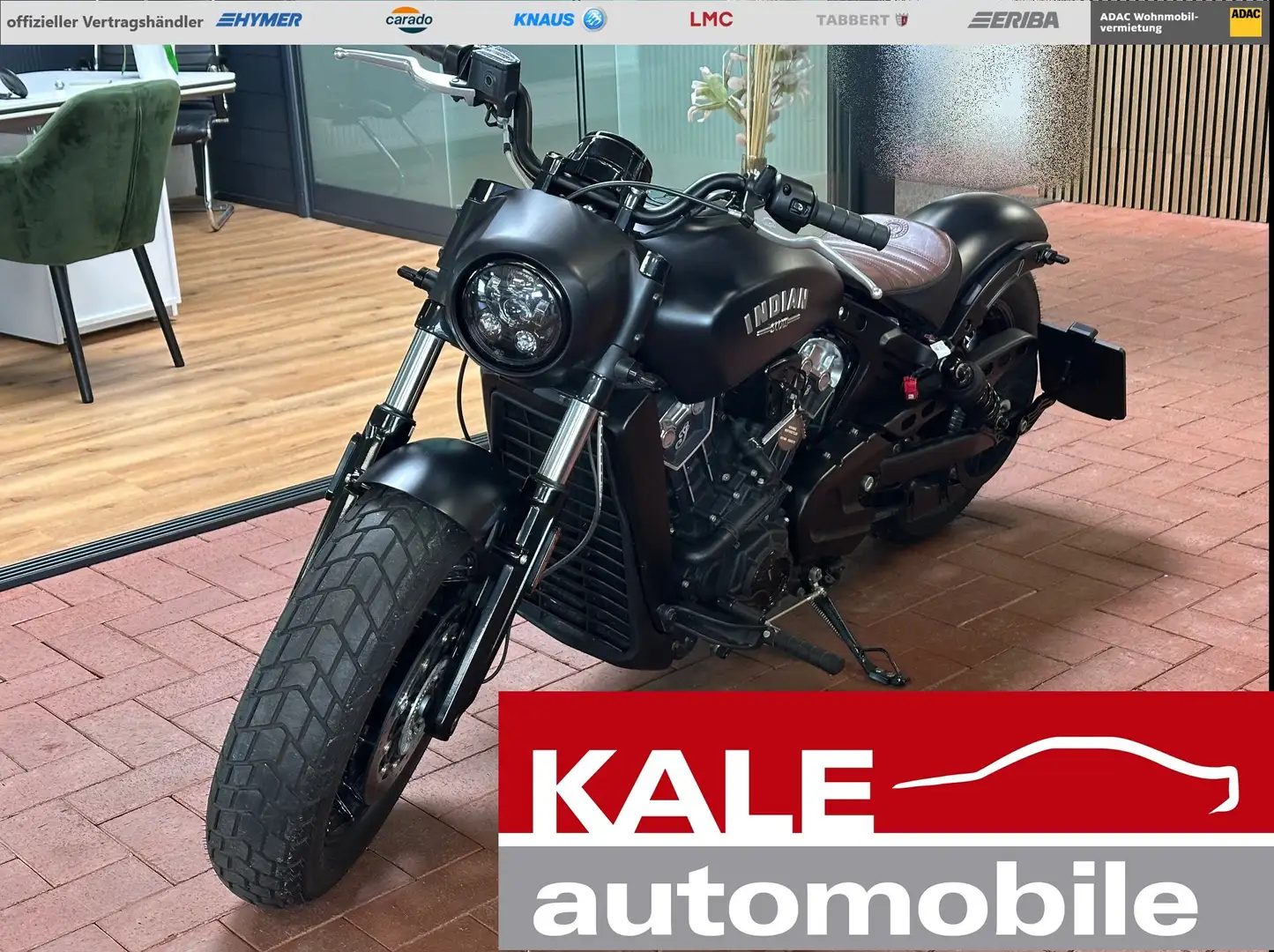 Indian Scout Bobber *1800KM*Doppelauspuff*1.Hand* Negro - 1